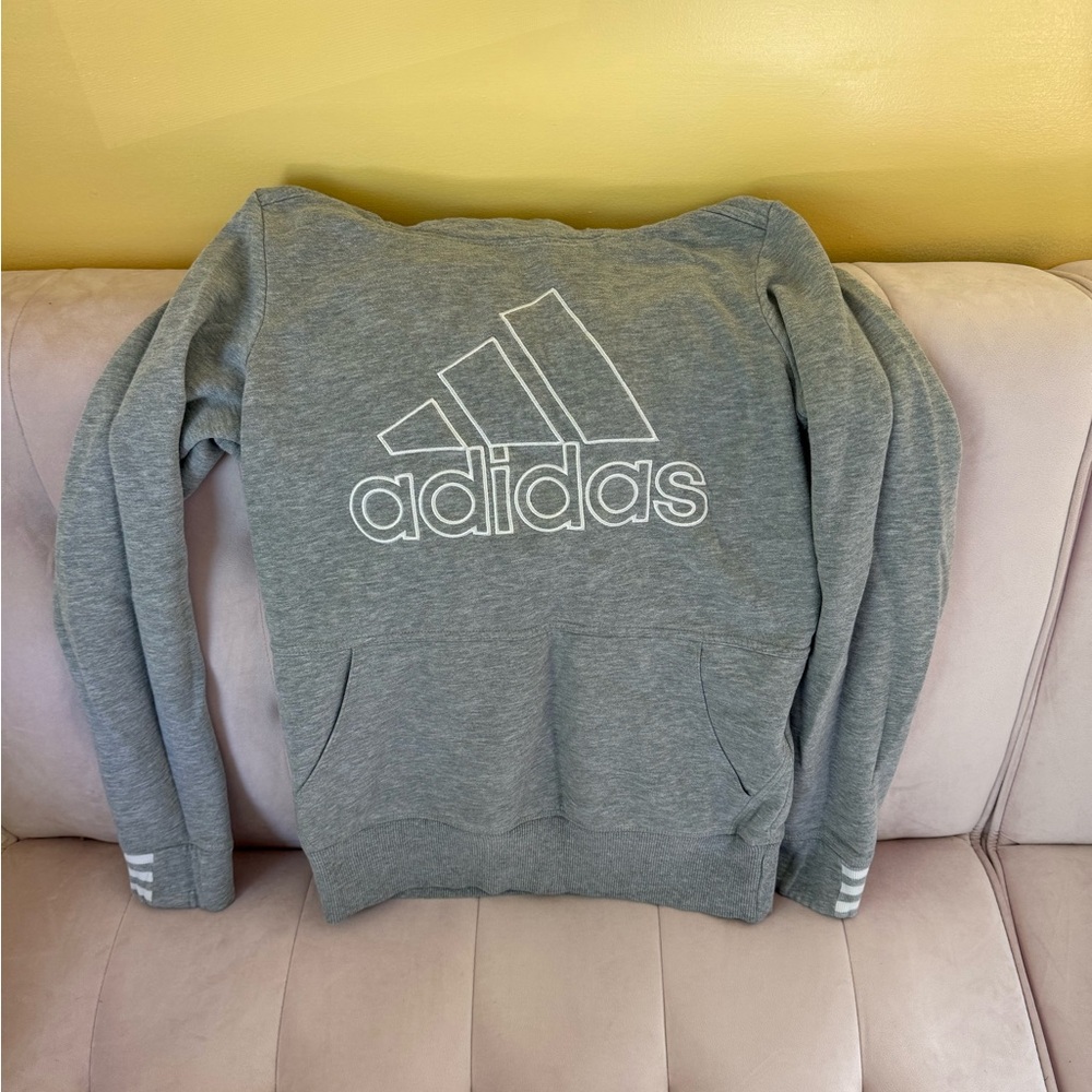 Adidas women’s Gray hoodie